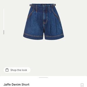 Veronica Beard Jaffe Denim Shorts - Blue